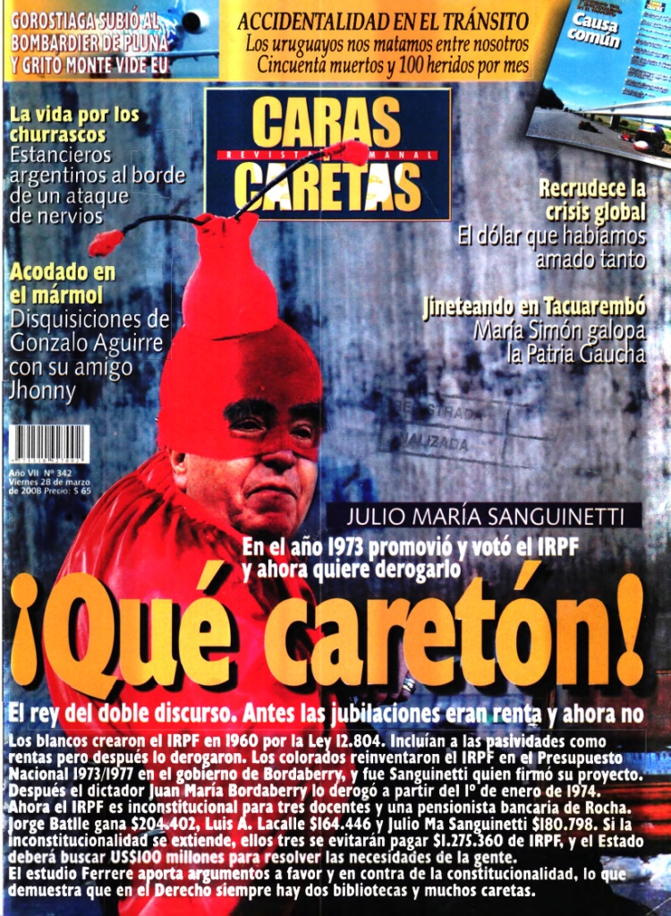 CARAS Y CARETAS del 28/03/2008